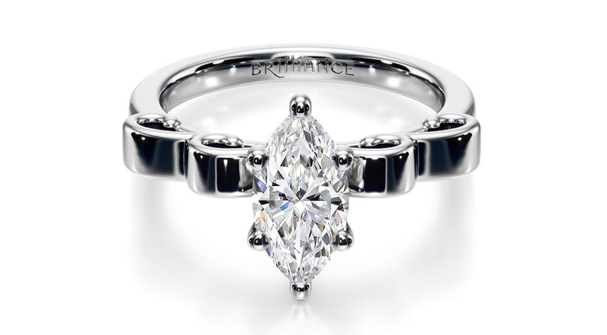 Cinderella Ribbon Engagement Ring