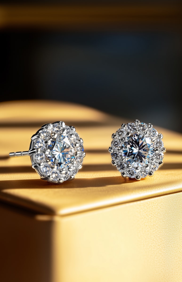 Diamond earrings