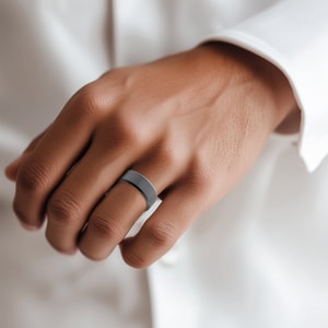 Polished Elysium Wedding Band For Men - Ares