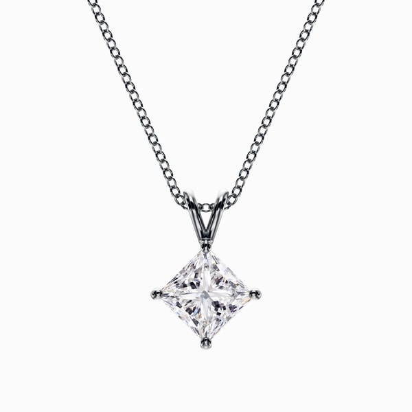 Lab Diamond Princess Pendant