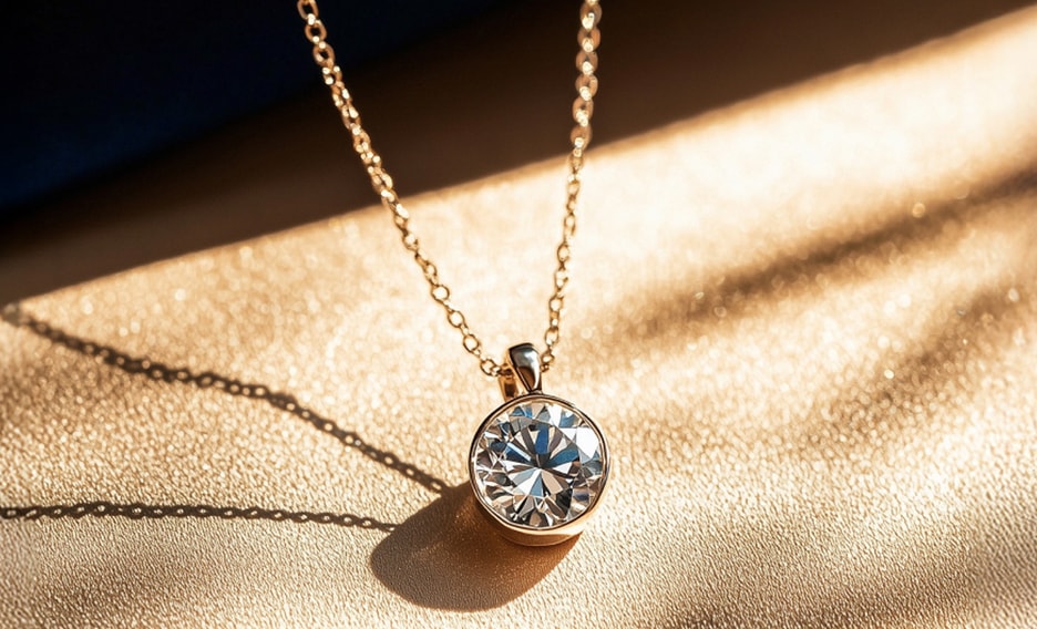 Diamond Solitaire Pendants