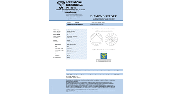IGI Diamond Report
