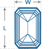 Emerald Diamond | Length to Width (1.1)
