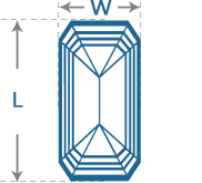 Emerald Diamond | Length to Width (1.3)