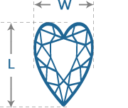 Heart Diamond | Length to Width (1.3)