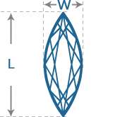 Marquise Diamond | Length to Width (2.3)