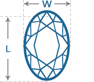 Oval Diamond | Length to Width (1.3)