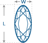 Oval Diamond | Length to Width (1.8)