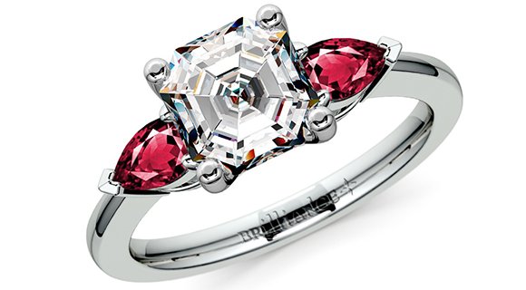 Asscher + Pear Diamonds and Gemstones