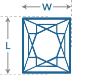 Princess Diamond | Length to Width (1.05)