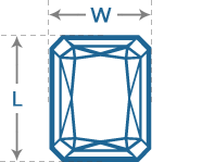 Radiant Diamond | Length to Width (1.0)