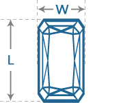 Radiant Diamond | Length to Width (1.3)
