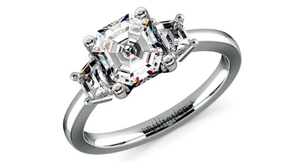 Asscher + Trapezoid Diamonds